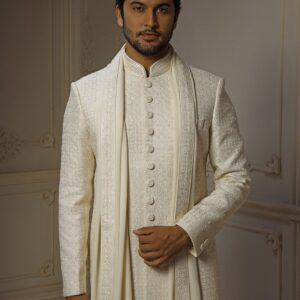 Men Embroidered Sherwani Set