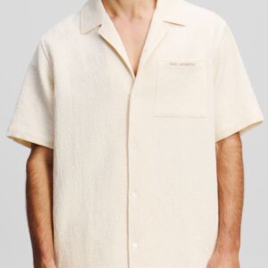 Men Relaxed Fit Solid Cuban Collar Pure Cotton Casual Shirt