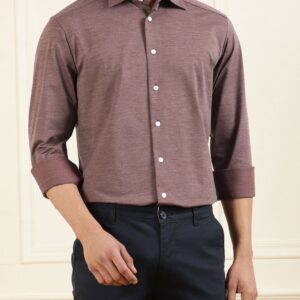 Men Brown Solid Comfort Casual Shirt