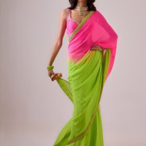 Ombre Gotta Patti Saree