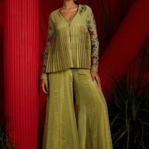 Embroidered Long Sleeve Top & Trouser