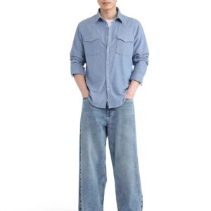Men Riffin Light Blue Comfort Heavy Fade Jeans