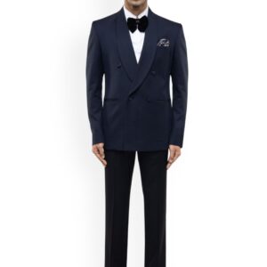 Shawl Collar Double-Breasted Three-Piece Suit