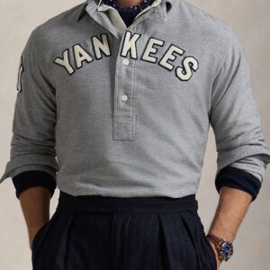 Yankees Men Self Design Typography Applique Classic Fit Cotton Shirt