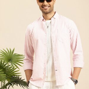 Men Standard Bengal Stripes Casual Shirt