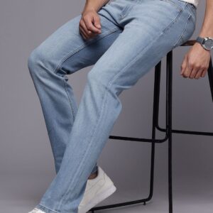 Men Regular Fit Mid-Rise Light Fade Stretchable Jeans