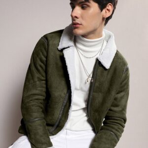 Men Colourblocked Lightweight Biker Jacket