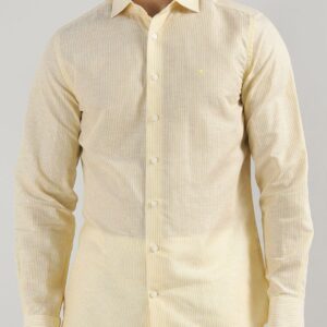 Striped Spread Collar Long Sleeves Shirt