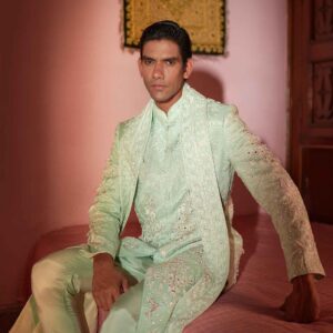 Embroidered Sherwani Set