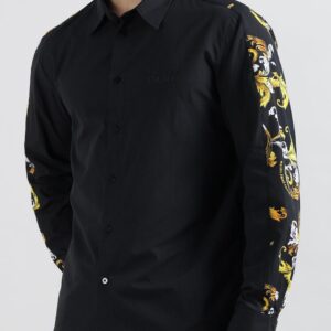 Men Floral Printed Spread Collar Cotton Regular Fit Casual Shirt