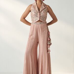 Women Embellished Top with Palazzos