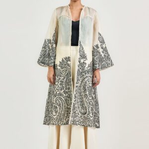 Floral Printed Longline Tailored Jacket