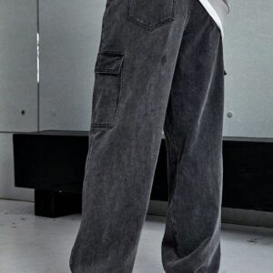 Men Low-Rise Stretchable Cargo Jeans