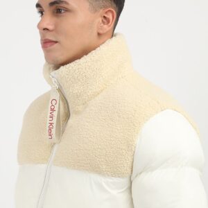 Men Colourblocked Windcheater Padded Jacket