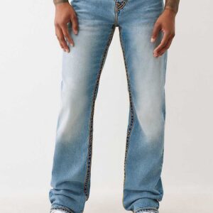 Men Straight Fit Mid-Rise Low Distress Light Fade Jeans