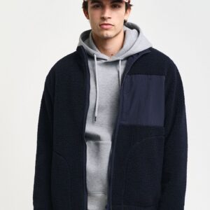 Men Reversible Longline Sporty Jacket